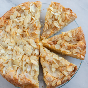 Savoureuse tarte préparé avec des amandes supernova fraîches