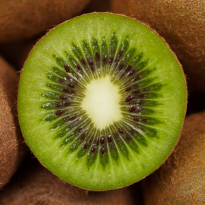 Chair verte, douce et sucrée des kiwis Jenny à maturité