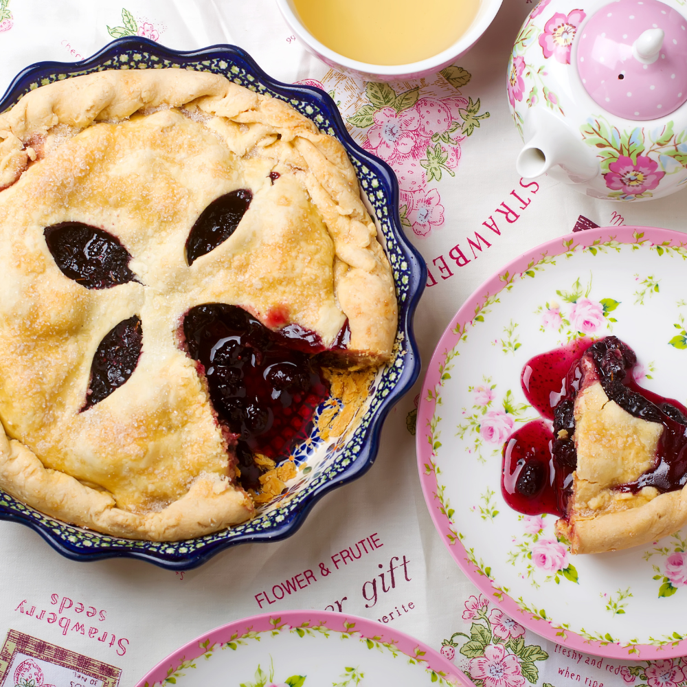 Savoureux desserts préparés avec des mûres Chester Thornless bien mûres, apportant une touche fruitée et acidulée.
