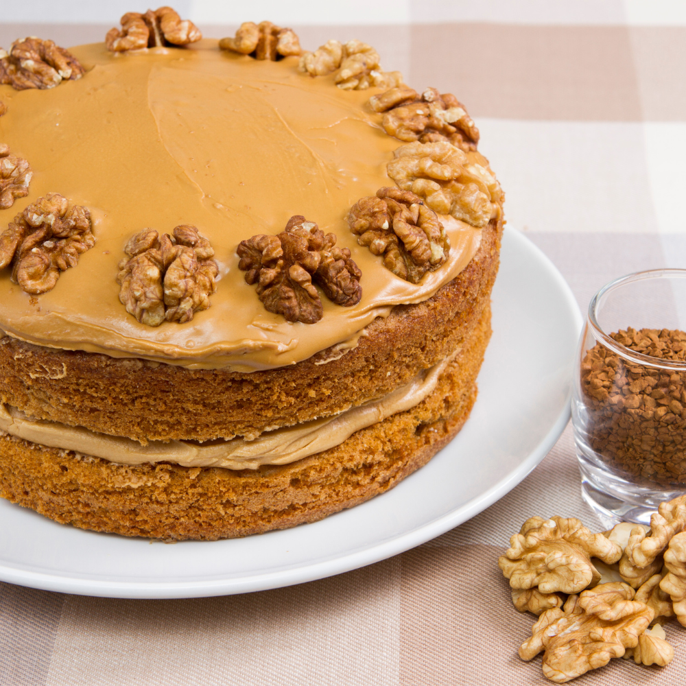 Savoureux desserts préparés avec des noix Franquette bien mûres, apportant une touche croquante et délicatement parfumée.
